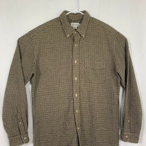 J.CREW Men’s Medium Houndstooth Heavy Cotton Butto